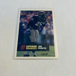 F92404 1994 Superior Rookies Autographs #68 John Covington/6000 COLTS