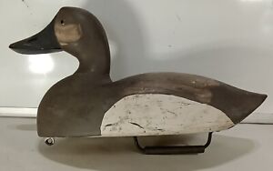 Antique Vintage Painted Hollow Body Wooden Duck Decoy