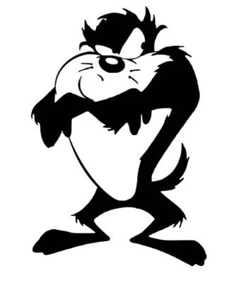 TASMANIAN DEVIL TAZ VINILO CALCOMANÍA PEGATINA DIVERTIDO COCHE CAMIÓN VENTANA PARACHOQUES Foto 1 de 2