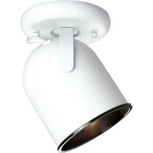 Progress Lighting 1-Light White Spotlight Fixture - Picture 1 of 5