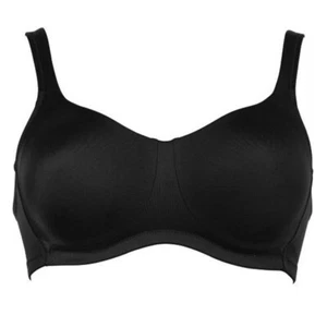 Anita Care Twin Black Mastectomy Bra 38D 5788X wirefree plain smooth no padding - Picture 1 of 3