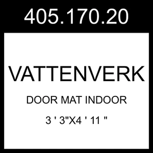 IKEA VATTENVERK Door Mat Indoor Dark Gray 3 ' 3"x4 ' 11 " 405.170.20 - Picture 1 of 1