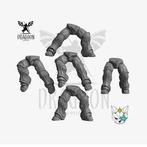Sci-fi Greek Knight Legs. Conversion Bits For Prime 28mm Scale Sci-fi Marines - Picture 1 of 2