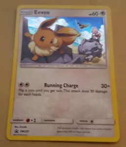 POKEMON PROMO CARD - SUN AND MOON - EEVEE SM235 (HOLO) NM - Foto 1 di 1