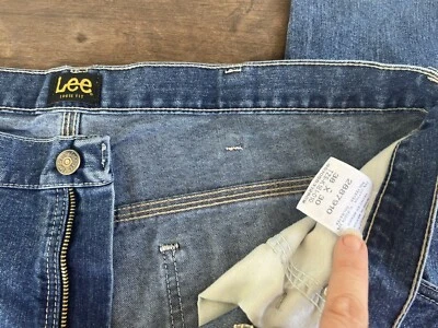 Lee Loose Fit Mens Carpenter Jeans Big & Tall Dark Blue Quartz Stone 37X30.25 - Image 1 of 4