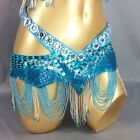 Sexy Women Beads Sequins Belly Dance Hip Scarf Wrap Bellydance Belt with Tassel
