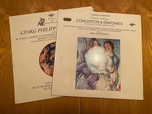 TOMASO ALBINONI/GEORG PHILIPP TELLEMANN 2 LP Lot ERATO Import Rampal/Andre NM/NM - Picture 1 of 9