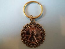 ONE CENT - USA - LIMITED EDITION - BRONZE CASED PENDANT KEYRING - 1930 to 1982