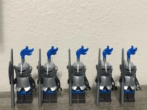 5 Lego Black Falcon Axemen Knight Minifigures - Picture 1 of 6