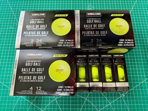 Kirkland Signature 3-Piece Urethane Golf Balls V2 - Yellow - 7 dozen (84 balls) - Picture 1 of 2