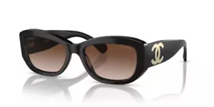CHANEL 5493 C622S5 - Anti-Reflective Lens Black Sunglasses Authorized Dealer - Picture 1 of 3