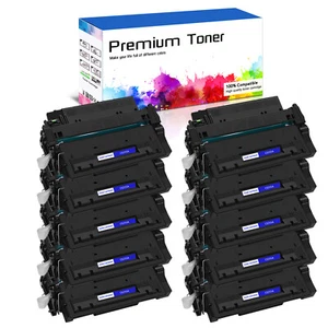 Paquete de 10 tóneres CE255A 55A para HP LaserJet Enterprise 500 MFP M525f / P3016 P3015x - Imagen 1 de 23