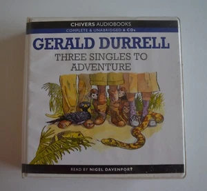 Three Singles to Adventure - Gerald Durrell – Unabridged Audiobook - 6CDs - Picture 1 of 2