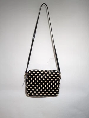 Kate Spade 黑象牙色专利波点斜挎包  — 第 1/4 张图片