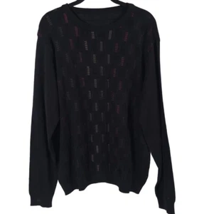 ST. CROIX WOOL Blend Luxury Crew Nk Knit Pullover Sweater Craftsmanship LARGE - Picture 1 of 10