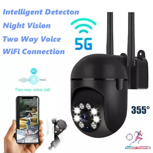 5G Wireless Security System 1080P HD Camera Outdoor Home Night Vision Cam Black - Picture 1 of 12