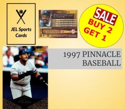 1997 PINNACLE BASEBALL~COMPLETE YOUR SET~YOU PICK~BUY 2 GET 1~{B21} - Image 1 of 3