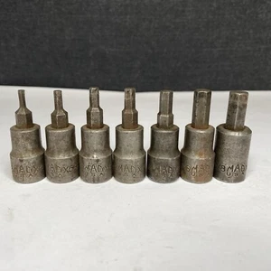 Mac Tools USA 3/8” Drive SAE Hex/Allen 7 Piece Set X46HBS - X126HBS 1/8"-3/8" - Picture 1 of 16