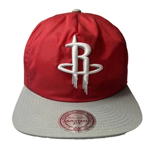 Houston Rockets Mitchell & Ness Cap rot grau verstellbar Nylon Basketball Mütze - Bild 1 von 11