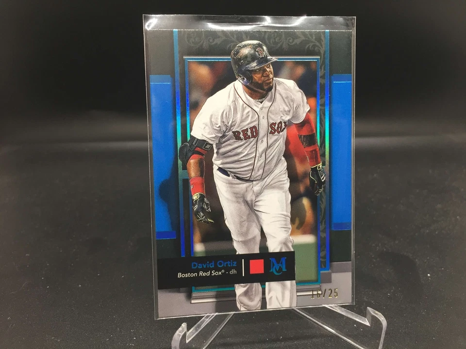 David Ortiz 2024 Topps Museum Collection Blue Topaz #79 /25 Red Sox HOF - Image 1 of 2