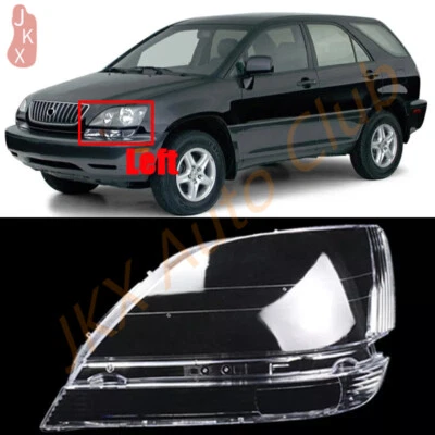 For 1998-2002 Lexus RX300 Left Front Headlight Clear Lens Cover + Seal Glue x - Image 1 of 4