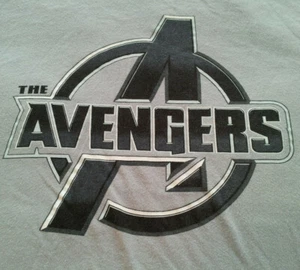 The Avengers Logo T Shirt Pajama Top L Large Marvel Comics Sleepwear EUC INV683  - Picture 1 of 7