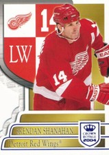 2003-04 Crown Royale BLUE #37 BRENDAN SHANAHAN - x/850 - Detroit Red Wings -