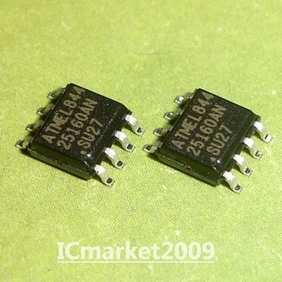 ICMARKET2009 10 PCS AT25160AN-10SU-2.7 SOP-8 AT25160 25160AN SU27 SI27 SMD SPI Serial EEPROMs