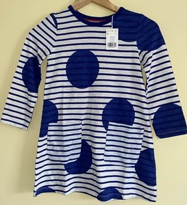 Boden Girls Long Sleeved Cotton Dress Age 7-8 Years Brand New With Tags - Picture 1 of 4