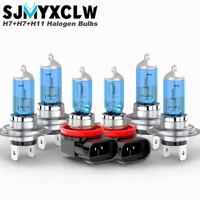 H7 H7 H11 Halogen Headlight Fog Light Bulbs For Mercedes-Benz ML350 2003-2015 - Image 1 of 4