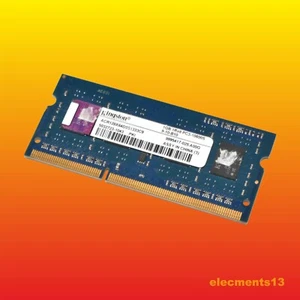 KINGSTON ACR128X64D3S1333C9 1GB 1Rx8 204PIN GOLD-PLATED LAPTOP MEMORY RAM USED - Picture 1 of 2