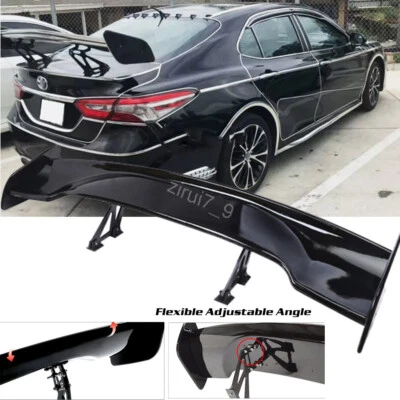 For Toyota Camry Sedan 46" Gloss Black Rear Trunk Spoiler Racing GT Style Wing Foto 1 de 4