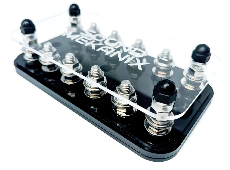 SOUND MEKANIX Six Spot Compact Acrylic (6 Spot) Fuse Holder Made in USA