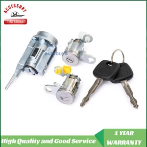 Door Lock Key Ignition Lock Cylinder Set For 95-04 Toyota Tacoma Matched 2 Keys - Picture 1 of 22