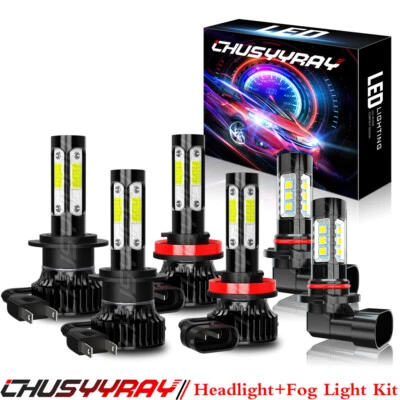 Combo faros LED haz alto y bajo + bombillas antiniebla para Hyundai Veracruz 2007-2011 Foto 1 de 4