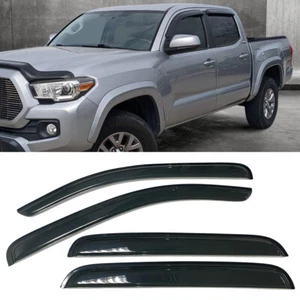Fit for 2016-2023 Toyota Tacoma Double Cab Window Visor Rain Guards Vent Shade - Picture 1 of 8