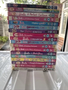 Barbie DVD Bundle x 18 Mixed Titles Collection Childrens Animation Mattel - Picture 1 of 4