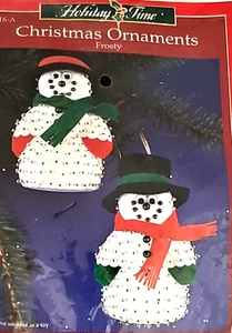 Sulyn Frosty Weihnachtsschmuck Stecknadel Pailletten Schneemänner Set Holiday Time - Bild 1 von 13