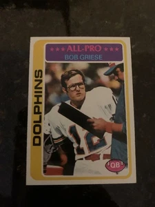 1978 Topps Football #120 BOB GRIESE....NRMT - Picture 1 of 2