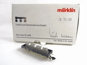¡Precio especial! Märklin modelo especial cambio de año 89/90 vagón plano lingotes de zinc, embalaje original - Imagen 1 de 2