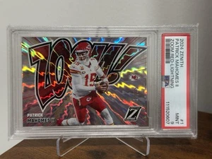 PATRICK MAHOMES II 2024 PANINI ZENITH ZOOM RED LIGHTNING 20/25 PSA 9 MINT - Picture 1 of 5
