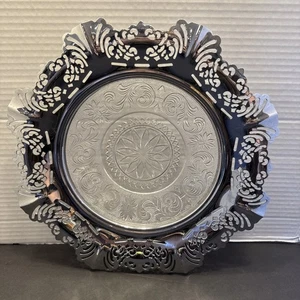 Vintage Farberware 12" geätztes Serviertablett - Bild 1 von 7