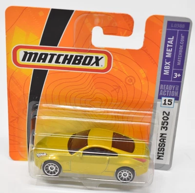 Matchbox Superfast Nissan 350 Z gold. #15/2007. short blister - Image 1 of 2