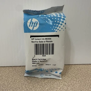 HP Instant Ink 65/304 Oryginalna uszczelka wkładu z czarnym atramentem Nowa w opakowaniu - Zdjęcie 1 z 1