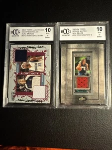 2006-07 Topps Luxury Box Dirk Nowitzki Mavericks Double Jersey & 1 More BCCG 10 - Bild 1 von 4