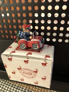 COKE ORNAMENT 1997 CAVANAGH'S SOCIETY MINI ELF CAR COCA COLA BOTTLES CHRISTMAS* - Picture 1 of 5