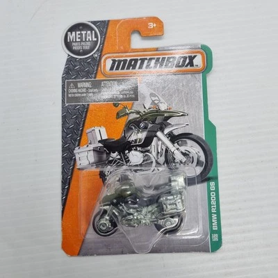Matchbox Metal BMW R1200 GS DJW48 Long Card  2016 Dirt Bike Motorcycle New Rare  - Image 1 of 4