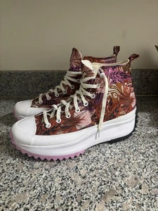 Plataforma de caminata Converse Run Star flores tropicales lona multicolor 11M 12,5W - Imagen 1 de 12