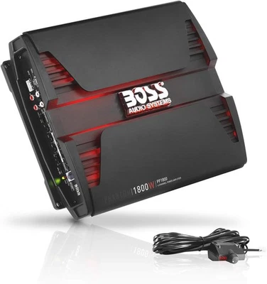BOSS Audio Systems PF1800 4 Channel Car Amplifier - 1800 Watts, Full Black  - Image 1 of 4