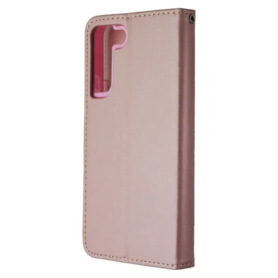 Mybat MyJacket Wallet Case for Samsung Galaxy (S22+) - Rose Gold Leather - Image 1 of 3